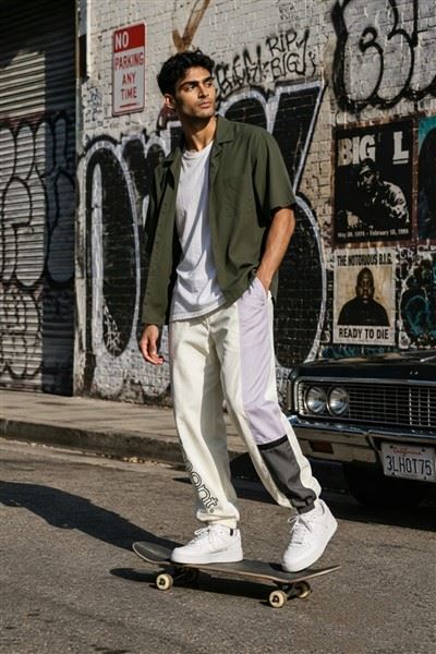 Color Block Embroidered Logo Track Pants price